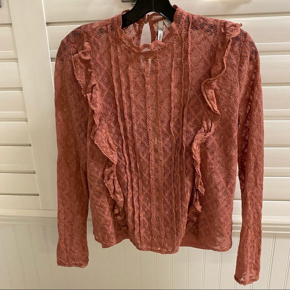 EverNew coquette Pink Lace Long Sleeve with Tank Top. Melbourne - Picture 4 of 16